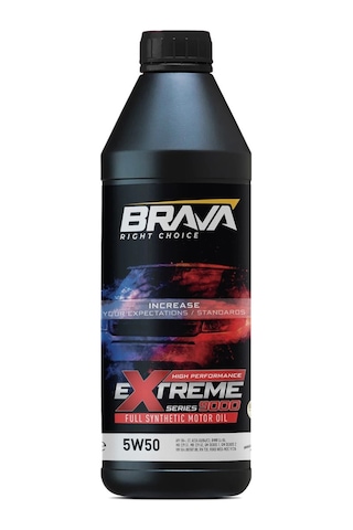 Brava Extreme 9000 5W-50 Motor Yağı 1 L Brava Extreme 9000 5W-50 Motor Yağı 1 L