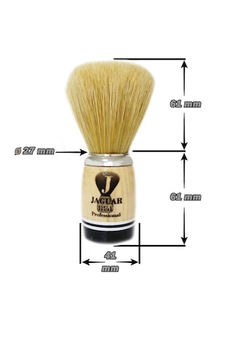 Jaguar 117/11 Ahşap Doğal Kıl Tıraş Fırçası, Tıraş Sabunu Seti