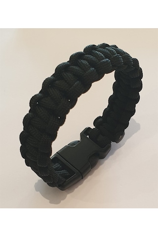 Muson Paracord Bileklik Siyah Çok Renkli