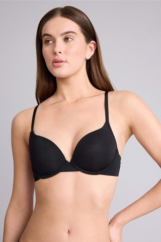 Defacto Micro Kaplı Yarım Dolgulu Balenli Tişört Bra Z3350az26spbk81 Siyah-bk81
