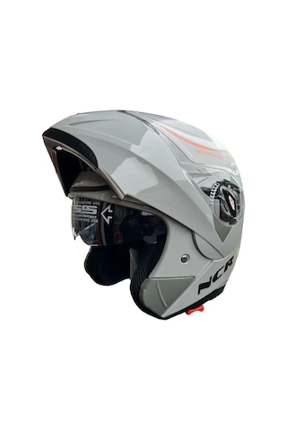 Ncr Çene Açılır Açık Nardo Siyah Vizörlü Motosiklet Kaskı Açık Nardo Gri