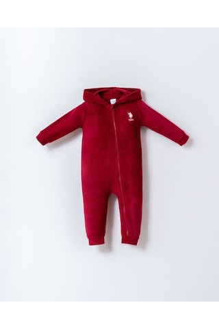 U.S. Polo Assn. Erkek Bebek Bordo Tulum Bordo