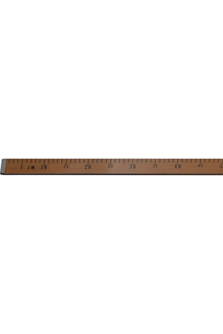 Ahşap Manifatura Cetveli Demirli 1 Metre (100cm)