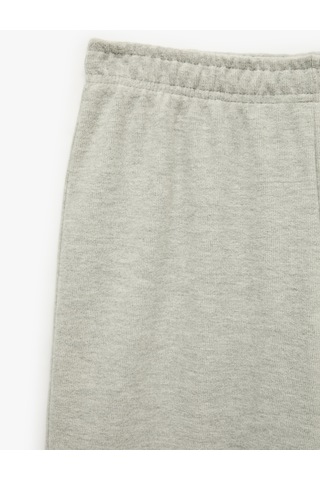 Koton Rahat Kalıp Beli Lastikli Geniş Paça Eşofman Altı Gri 7wal40040ık