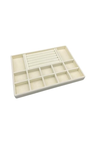 İstanbul Model Süet Kumaş Krem Renk 24/34 Cm Takı Sergileme Standı Diğer