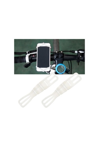 Suntek 2 Adet Silikon Bisiklet Telefonu Montaj Sürme Beyaz