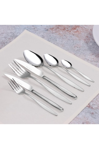 Serenk Milano Çelik Çatal Kaşık Bıçak Takımı 42 Parça