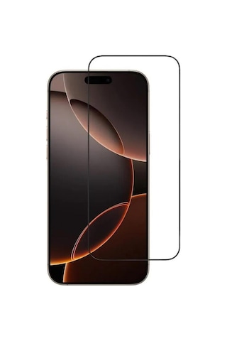Apple Uyumlu iPhone 16 Pro Ekran Koruyucu 9d Tam Kaplayan Kavisli