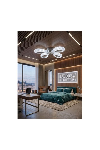 Lumia Lighting Damla Model 51li Gold Kumandalı 3 Renk Modu Ledli Kristal Taşlı Modern Salon Mutfak Oturma Odası Led Avize
