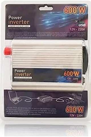 Mobee Teknomax 600w İnverter Dönüştürücü Araç İçi Fiş Dönüştürücü 1410 50 x 22
