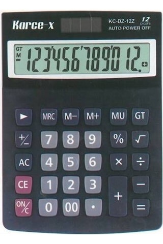 Karce-X KC-DZ-12Z Elektronik 12 Hesap Makinesi