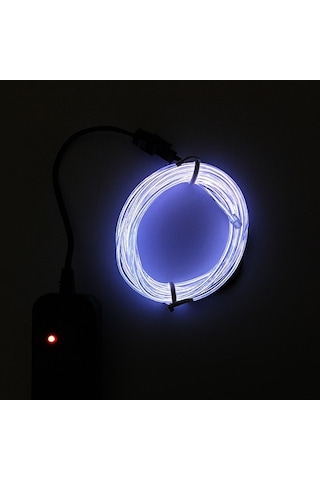 Sones Esnek Led Işık El Tel Dize Şerit Halat Parlayan Dekor Neon Lamba Usb Kontrol 3m Enerji Tasarruflu Maske Gözlük Parlayan Çizgi F277 Beyaz Işık