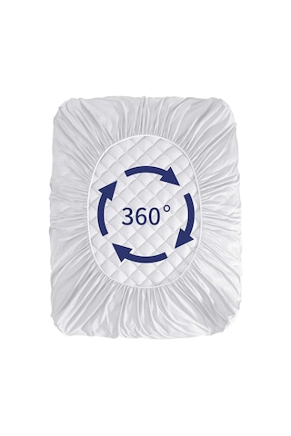 Kapıtonelı Sıvı Gecırmez Yatak Alezı 200 200 Beyaz