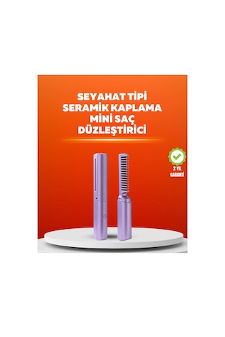 Usb Şarjlı Kablosuz Saç Düzleştirici Seyahat Ve Günlük Kullanım
