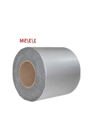 Pazly Yüksek Sıcaklık Su Geçirmez Bant Alüminyum Folyo Kalın Butil Yapışkan Bant Duvar Çatı Kanalı Onarım 5mx5cm