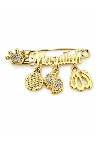 Maşallah Bebek Yaka İğnesi Metal Olup SMaşallah Bebek Yaka İğnesi Metal