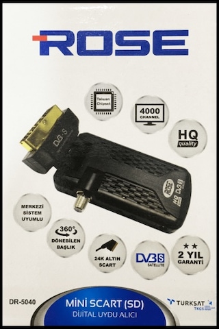 Rose Mini Tkgs Scart Uydu Alıcı Cihazı