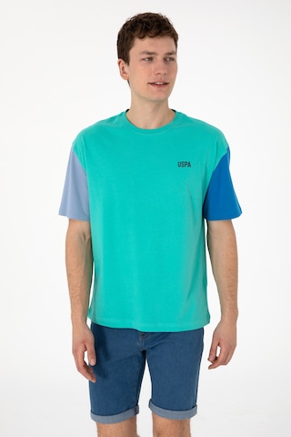 U.S. Polo Assn. Erkek Comfort Fit Bisiklet Yaka Mint Tişört 50306921-VR090