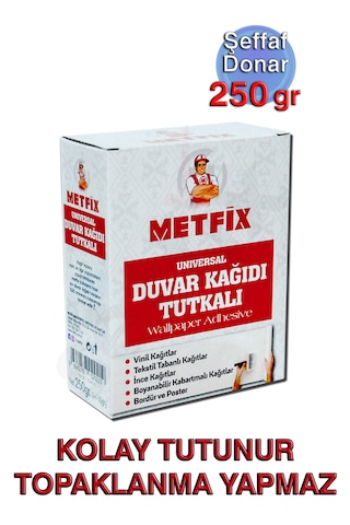 Metfix Toz Duvar Kağıdı Tutkalı 250gr, Şeffaf Donar