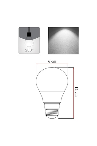Panasonic 10,5w 75w Dim Led Ampul 6500k- Beyaz Işık E27 Işığı Kısılabilen Lamba
