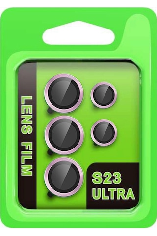 Samsung Galaxy S23 Ultra Raze Metal Kamera Lens - Lila