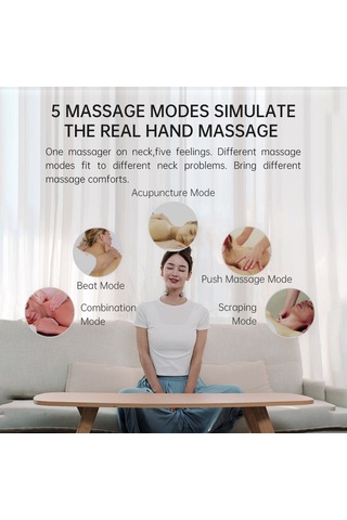 Xindoker Boyun Ve Omuz Masaj Cihazı - Elektromanyetik Darbe İle Isıtma Fonksiyonu, 15 Seviye Şiddet Ayarı, Yeşil Renk Jkp-lg-a5 Yeşil