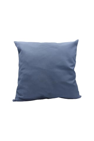 Pamuklu Kırlent Kılıfı, 45x45 Cm,%100 Pamuk Denim Mavi Çok Renkli