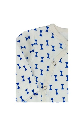 Boumini Yeni Doğan Patikli Bebek Tulumu 0-6 Ay Papyonlu Bebek