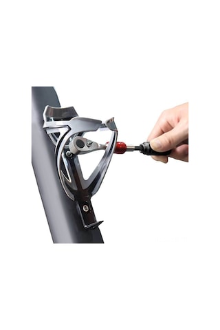 Ranyeek Bisiklet Tamir Seti: Çift Yönlü Ratchet Anahtar, 10 Adet Uç Ve Taşıma Çantası - Çok Fonksiyonlu Bakım Aracı Çok Renkli