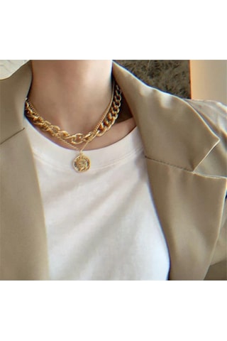Girift Vintage Adorn Vintage Katmanlı Kolye Gold