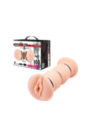 Truva Shop Crazy Bull Emma Titreşimli Çift Taraflı Anal Ve Vajinal Mastürbatör