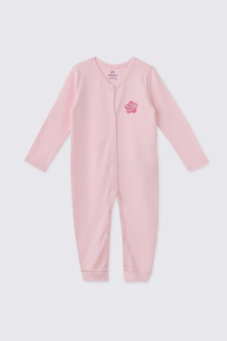 Panço Liberty Kumaş Yenidoğan Pembe Tulum 5611GN30004