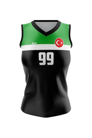 Acr Giyim Voleybol Forması Model 718 - Kişiye Özel İsim Ve Numara Yazılabilir, Dijital Baskı Tasarım Tek Üst