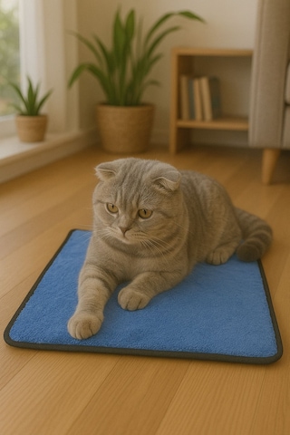 Yumuşak Dokulu Peluş Kedi Halısı 40x40 Cm Kulübe İçi Pofuduk Minder Yumuşak Dokulu Peluş Kedi Halısı 40x40 Cm Kulübe İçi Pofuduk Minder