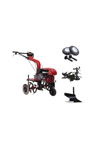 Antrac Honda GX 200 6.5 HP 2+1 Benzinli Çapa Makinesi + Teker Takımı + Pulluk