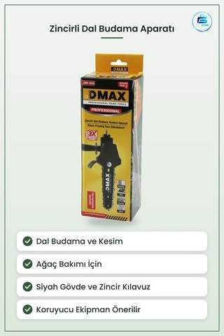 Zincirli Dal Budama Testere Aparatı Ahşap Ve Ağaç Kesimi İçin Bah