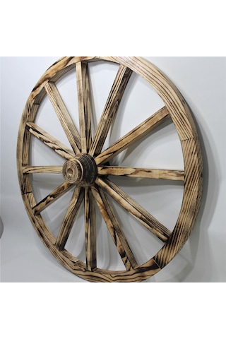 Otantik Ahşap At Arabası Tekeri 100 Cm. Diğer