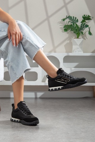 Valenza Paraşüt Ortopedik Sneaker Siyah