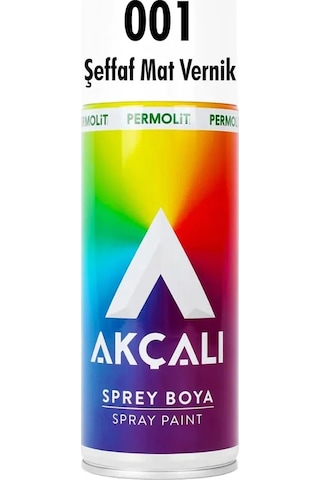 Akçalı Şeffaf Sprey Mat Vernik 400 ML