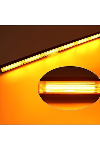 Panjur İçi Sarı Led Çakar Lamba 60w 12 Fonksiyonlu 90 Cm