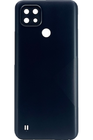 Teknonet Realme C21 Uyumlu Batarya Kapağı - Siyah Siyah