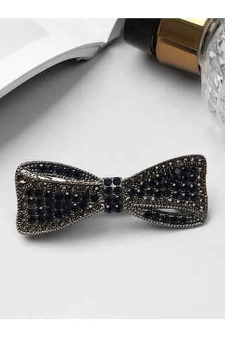 Queen Fair Saçlar İçin Otomatik Toka "brioni" Fiyonk Dolgun, 6,5 Cm 260057940 Siyah