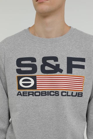 Superfly Men Sweat Gri Melanj Erkek Sweatshirt Gri