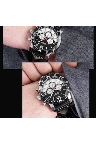 Megır 2084 Tüm Fonksiyonları Aktif Erkek Kol Saati Siyah