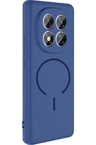 Redmi Note 14 Pro 4g Kılıf M-safe Şarj Özellikli Mkst Meta Kapak - Siyah Siyah