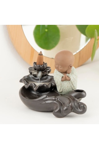 Zen Buddha Temalı Geri Akışlı Tütsülük