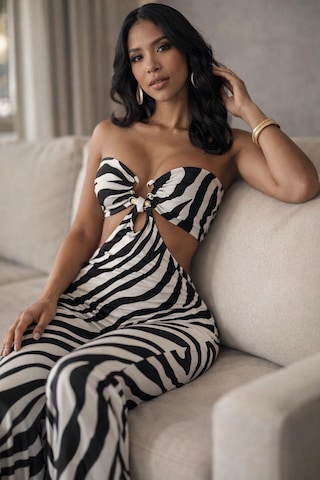 Pink Life Zarael Zebra Desenli Resort Tulum Baskılı
