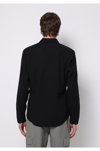 Colin's Colins Slim Fit Shirt Neck Ekoseli Erkek Siyah Uzun Kol Gömlek Cl1076727 Q1.v1 Blk Siyah
