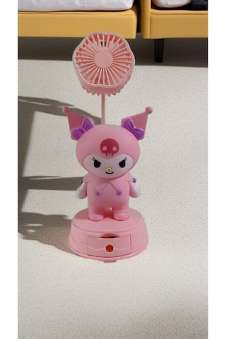 Kuromi Temalı Masa Üstü Vantilatör lik Eşya Pembe Renk