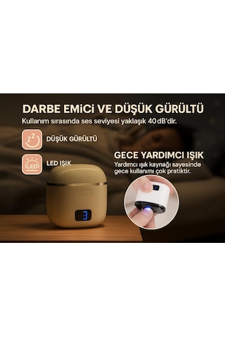 Ofisinn Elektrikli Otomatik Tırnak Makası Bebek, Çocuk Ve Yetişkinler İçin Şarj Edilebilir Akıllı Güvenlik Tırnak Makası Pastel Yeşil